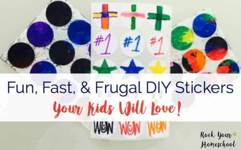 Fun, Fast, & Frugal DIY Stickers Your Kids Will Love!