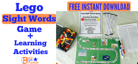 Lego sight words game