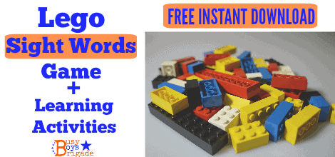 Lego sight words game