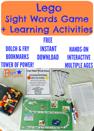 lego sight words game