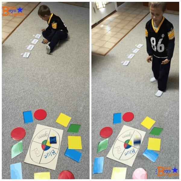 Sight words activities like this bean bag toss can be a great kinesthetic way for early readers to practice sight words.