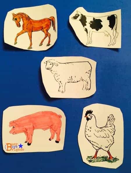Dream Snow crafts and activities with farm animals