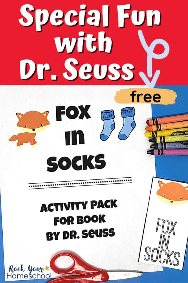 Free Learning Fun Printable Pack for Fox In Socks