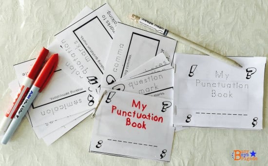 Punctuation Mini-Book Cards