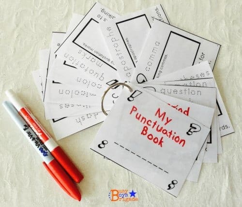 free printable My Punctuation Book