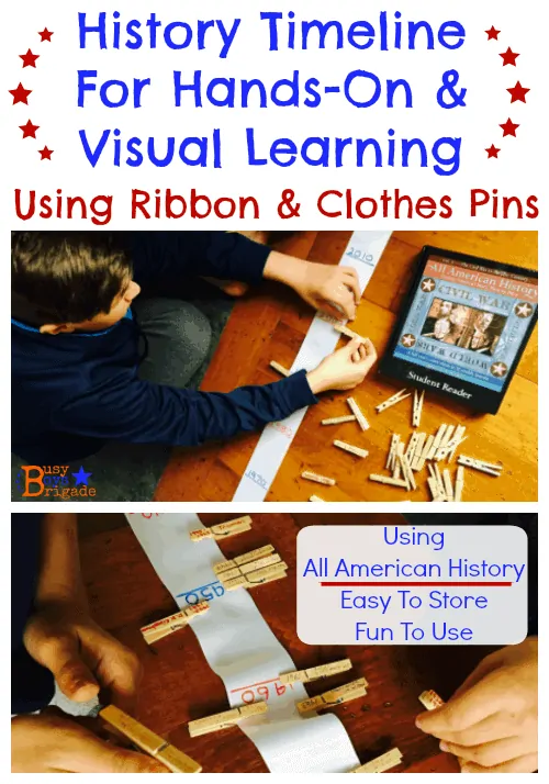 Ribbon History Timelines Using All American History-Busy Boys Brigade