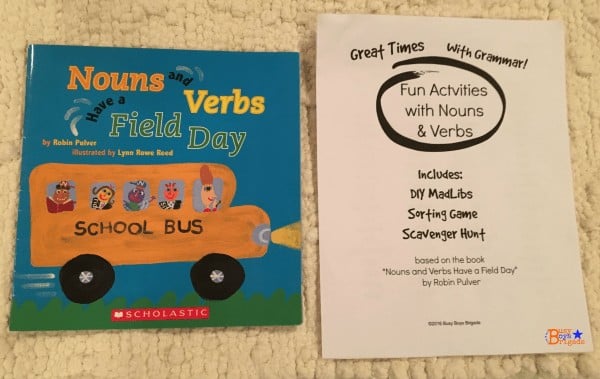 Fun Activities & Book For Learning Nouns & Verbs-Busy Boys Brigade