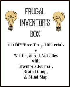 Click here for your free printable pack to help you make a frugal inventor's box that your kids will love!