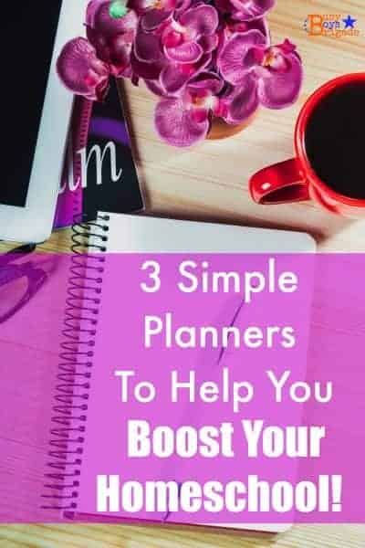 Come and get 3 simple planners to help you boost your homeschool. Read why homeschool planners rock, factors to consider when selecting a homeschool planner, &amp; get 3 FREE homeschool planning sheets.