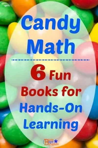 Candy math is a fun, hands-on way to help kids learn &amp; practice basic math skills and facts. Check out these 6 books that make it easy to learn with candy!
