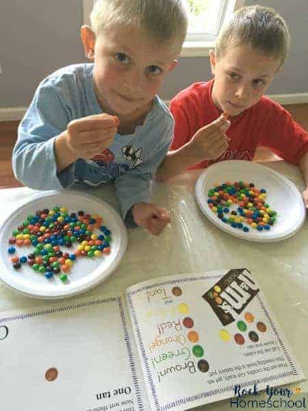 Candy as manipulatives are a fun way to include hands-on learning for kids learning basic math skills.