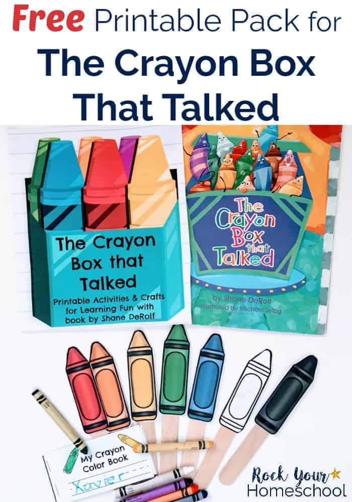 Free Printable Pack for The Crayon Box That Talked