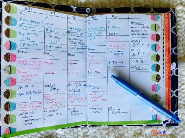 Traveler's notebooks are a fun, frugal, and easy approach to homeschool planning.