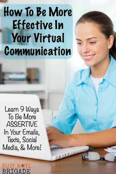 Learn how to be more effective in your virtual communication. Discover 9 ways you can be assertive in your emails, texts, social media, and more. Use for personal and business purposes to help you effectively communicate your thoughts and feelings.