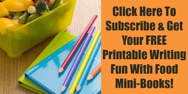 Get your free printable food & recipe mini-books to boost writing fun with your kids!