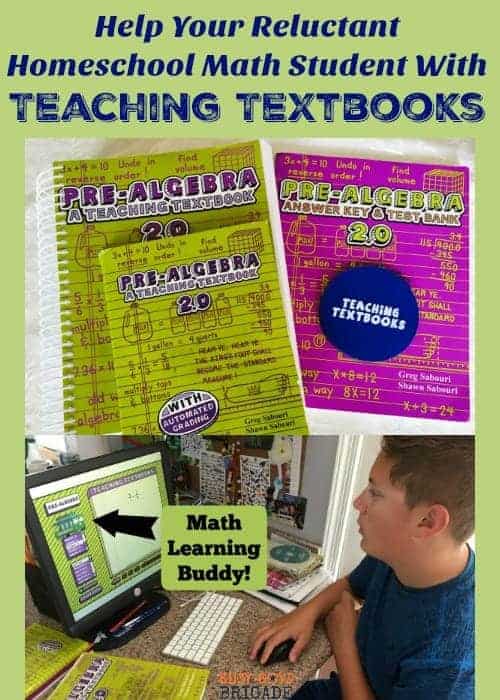Do you have a homeschool student who is reluctant in math? Anxious or resistant to completing math lessons? Find out how Teaching Textbooks has helped our homeschool family conquer math reluctance. Engaging and supportive, Teaching Textbooks can help your homeschool student enjoy math again.