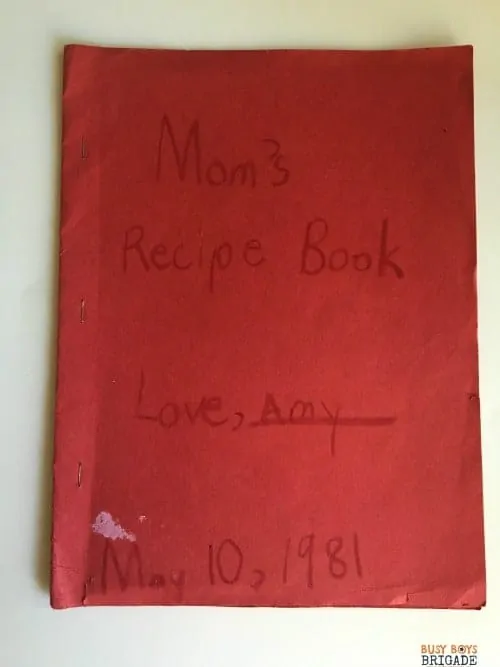 Helping your child create a book of favorite recipes is a fun way to boost writing skills.