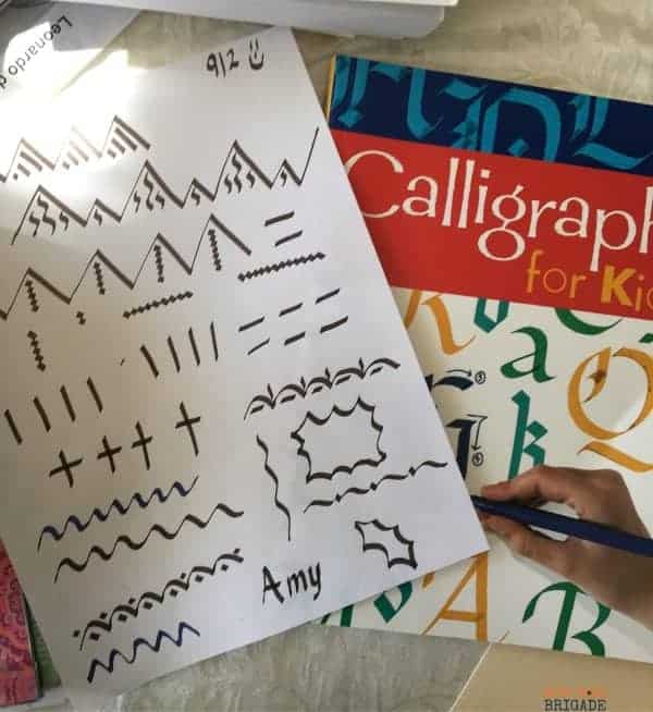 Calligraphy is a great activity to undertake with your family. Learn with your kids and make special connections while building skills.