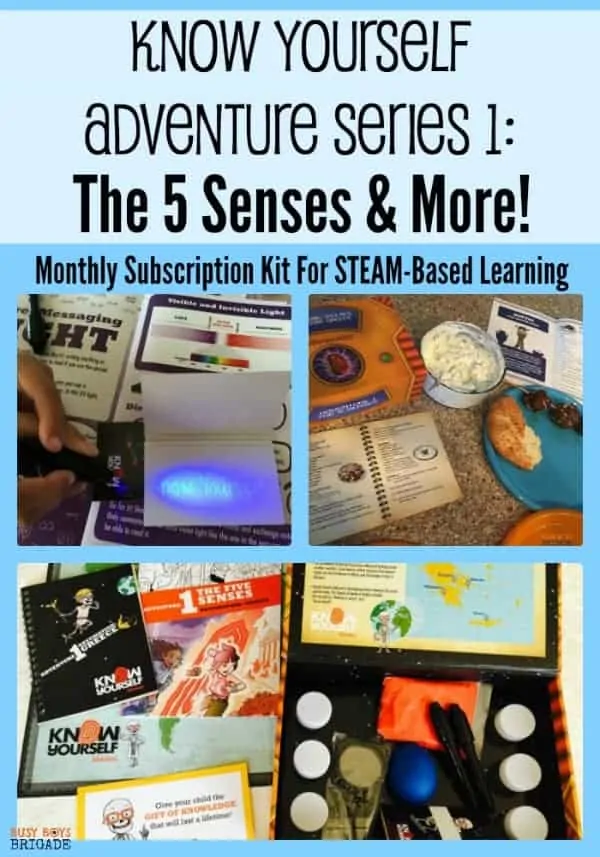 The Know Yourself Adventure Series 1 is a monthly subscription kit filled with STEAM-based learning resources. If you like to help your kids get engaged &amp; excited in their homeschool learning, you must check out Know Yourself! Adventure Series 1 explores the 5 Senses and so much more! Find out how you can get this valuable resource now!