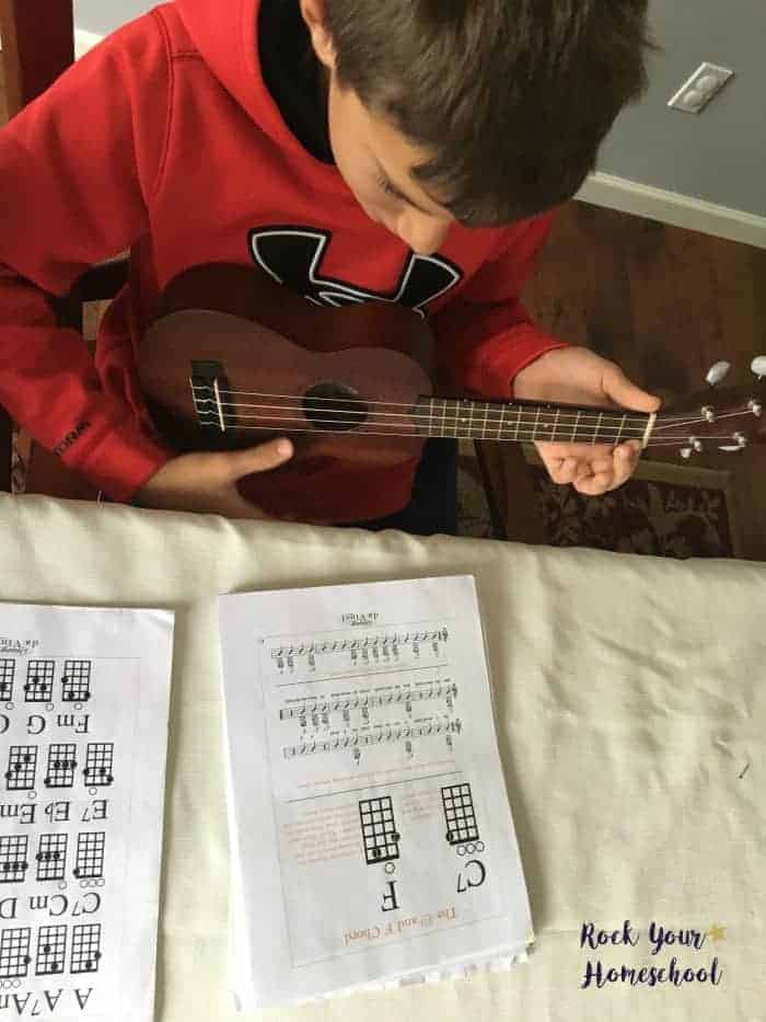 You will find the ukulele a wonderful musical to learn with your kids.