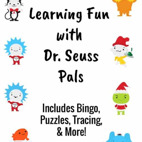 free printable pack for Learning Fun with Dr. Seuss pals