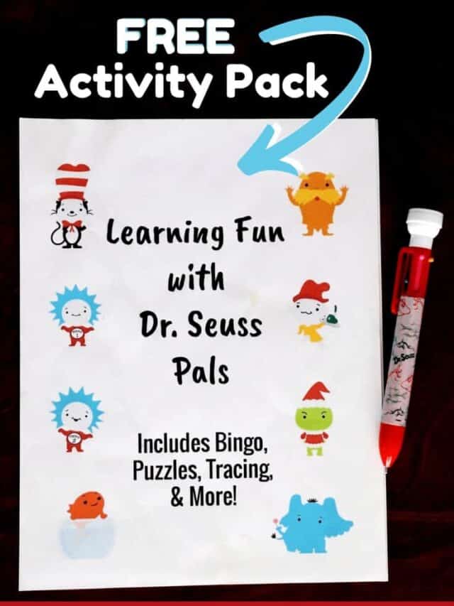 Free Dr. Seuss Activities Printable Pack for Learning Fun Story