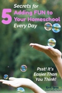 5 Secrets for Adding Fun to Your Homeschool Every Day! - Rock Your ...