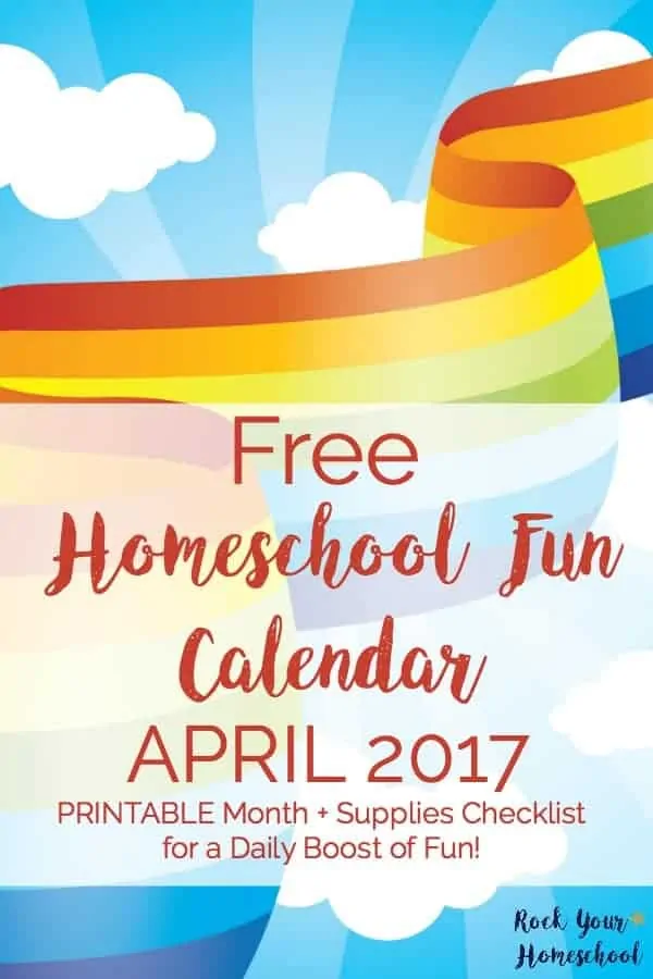 Daily homeschool fun is just a printable away! Check out these awesome ways to celebrate fun days in your homeschool with easy-to-do activities. Let\'s rock your homeschool in April!
