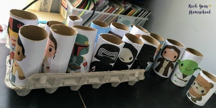 So many fun ways to use these free Star Wars inspired Toilet Paper Roll figures!