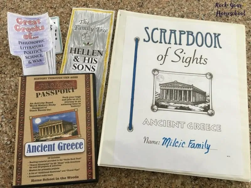Project Passport: Ancient Greece from Home School in the Woods is a wonderful hands-on history curriculum. Here are a few examples of what my boys have made.
