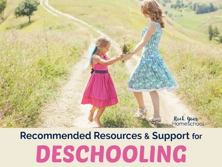 Discover how you can help your family make a positive transition from public school to homeschool with these recommended resources and support for deschooling.
