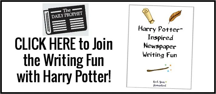Click here to get your FREE printable Harry Potter-Inspired Newspaper Planner for writing fun with kids.