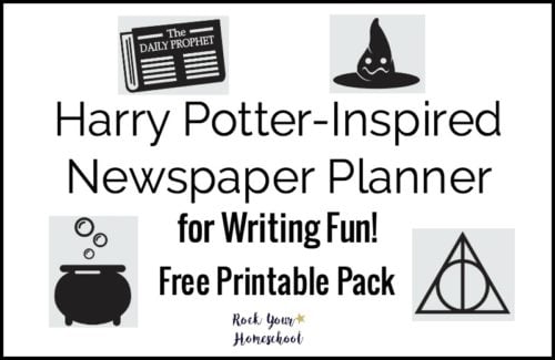 Have awesome Harry Potter-Inspired writing fun with this free printable pack of newspaper planner.