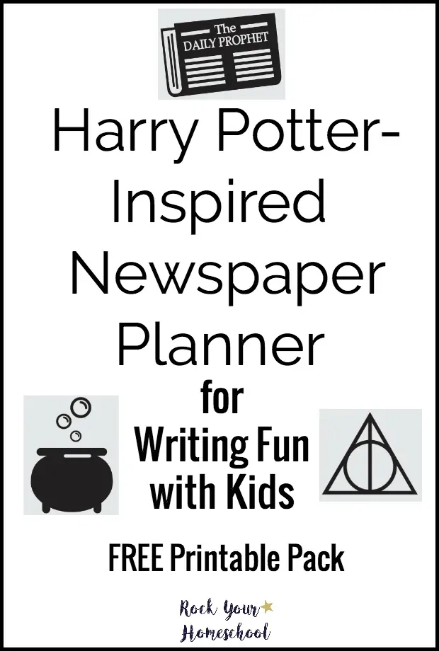 This free printable pack of Harry Potter-Inspired Newspaper Planner Writing Fun will help you enjoy writing activities with your kids.