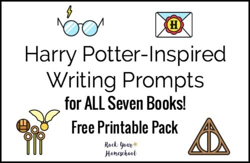 Motivate & inspire writing fun with your kids with these free printable Harry Potter-Inspired writing prompts.