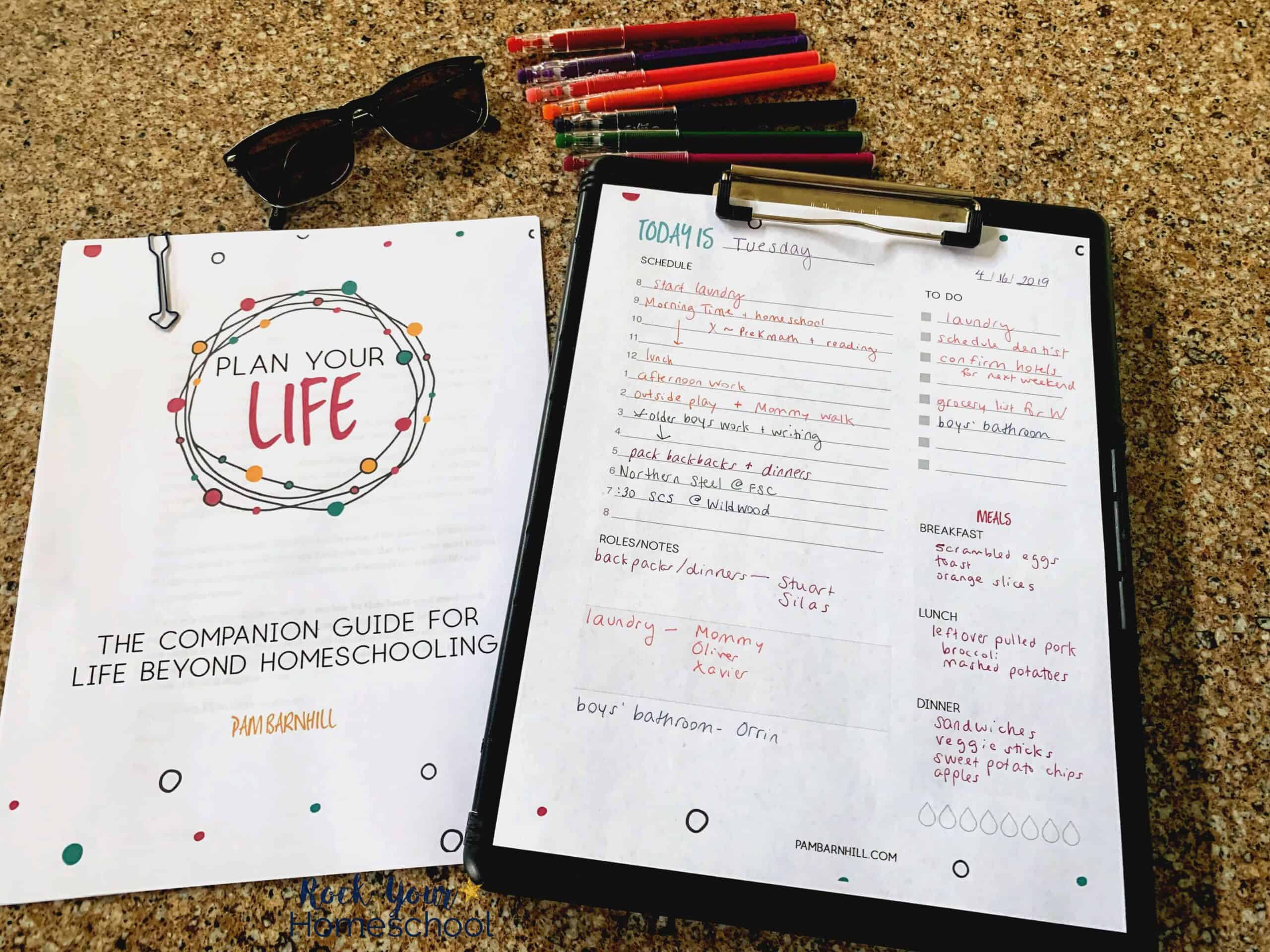 Go ahead & Plan Your Life with this amazing guide & daily planner page.