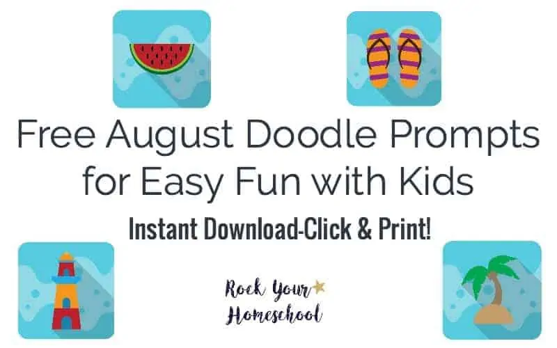 Free August Doodle Prompts for Easy Fun with Kids