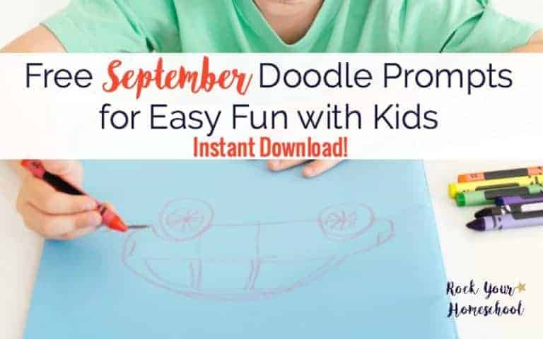 These free September doodle prompts are a fantastic way to have fun with your kids. Get your free instant download & get started today!
