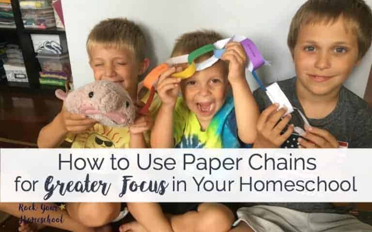 Check out how to use paper chains as a homeschool focus tool! Super fun way to help your kids focus.