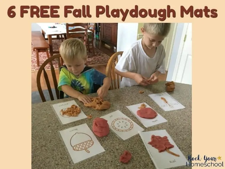 6 Free Fall Playdough Mats for Learning Fun