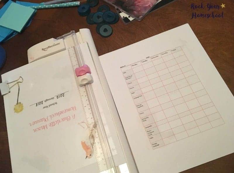 Resizing A Charlotte Mason Homeschool Planner to fit your Happy Planner is super easy! 