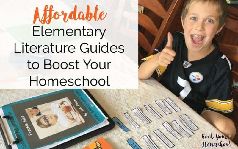 Get the help you need for reading with these affordable & easy-to-use elementary literary guides. Great ways to boost your homeschool!