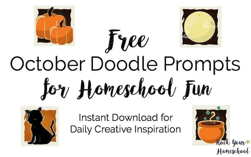 Free October Doodle Prompts for Homeschool Fun