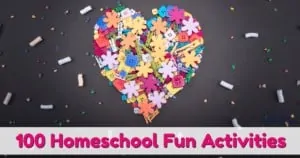 Discover 100+ homeschool fun activities that you can use to enjoy special times with your kids.