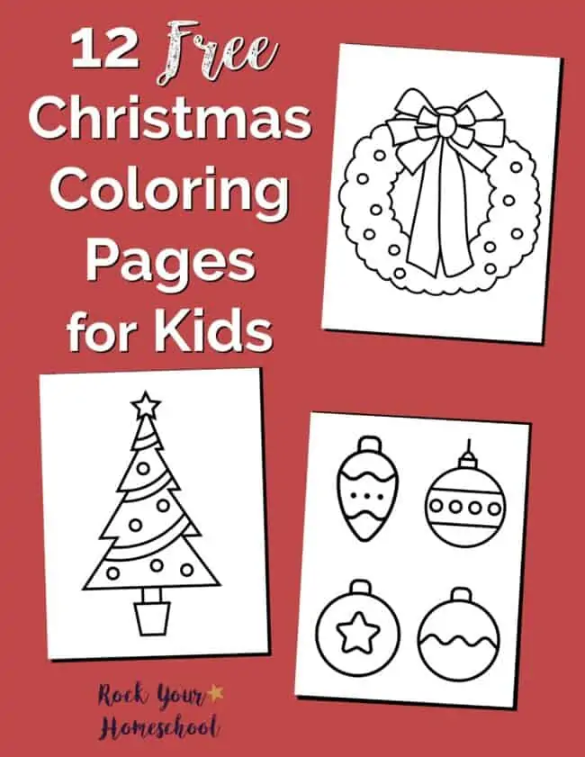 These 12 free Christmas coloring pages for kids are positive ways to channel all that holiday excitement and energy. Get your printable pack now and plan for Christmas fun!