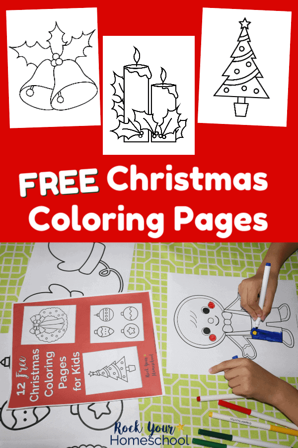12 Free Christmas Coloring Pages for Kids for Simple Holiday Fun - Rock ...