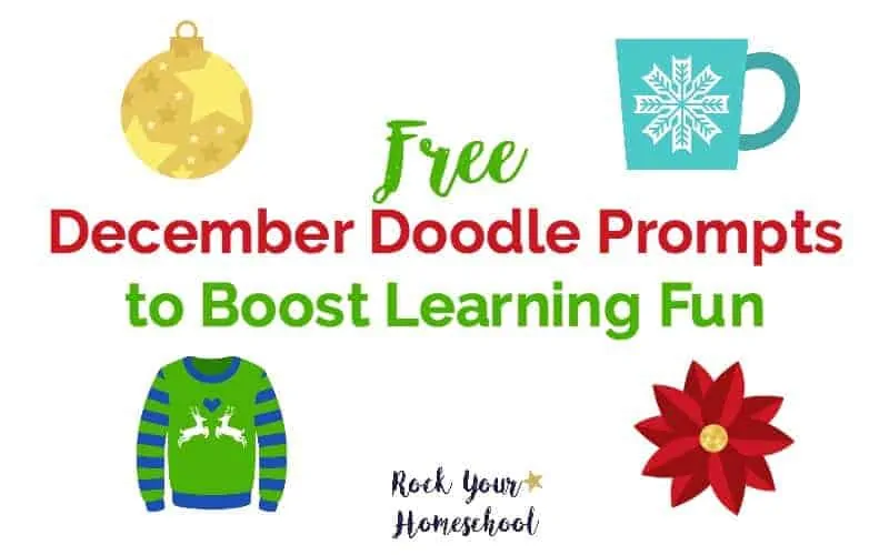 December Doodle Prompts are easy ways to build skills and creativity as you connect with your kids. Get your free instant download now to boost learning fun.