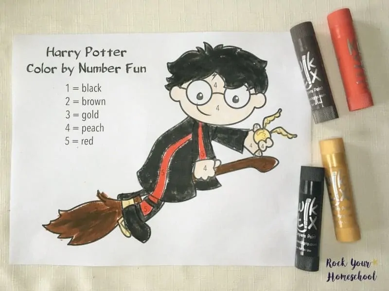 Have Harry Potter-Inspired coloring fun with your kids!