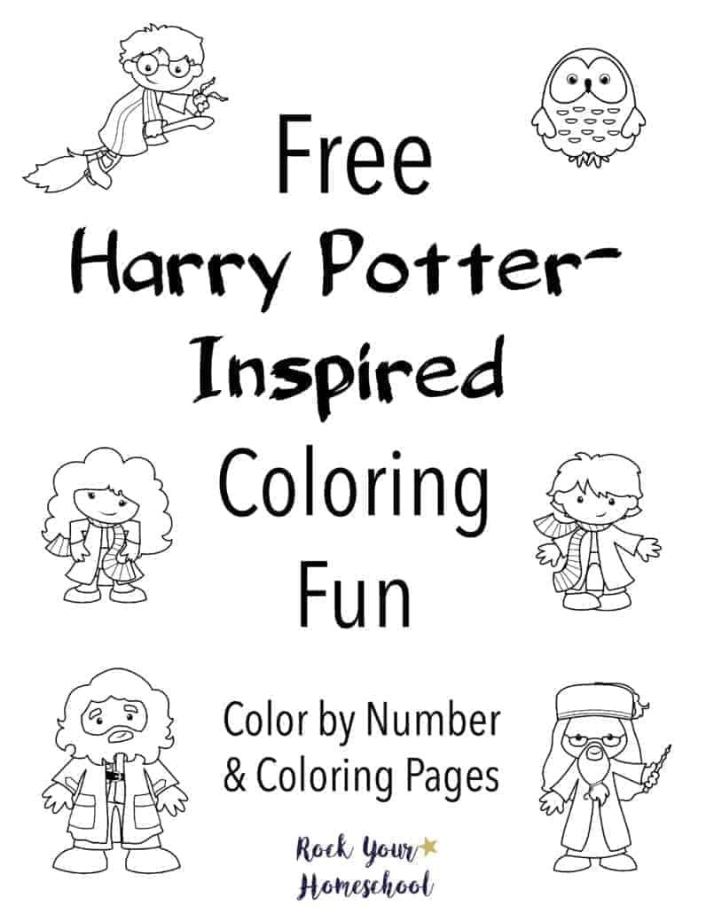 Free Harry PotterInspired Coloring Fun Rock Your Homeschool