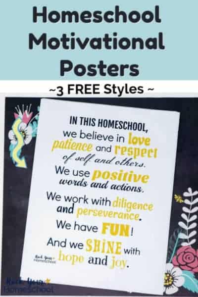 Free Printable Homeschool Poster to Inspire &amp; Motivate - Rock Your ...